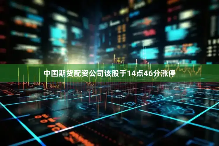中国期货配资公司该股于14点46分涨停